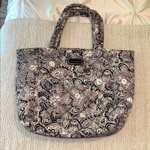Marc Jacobs Black and White Paisley Tote Bag